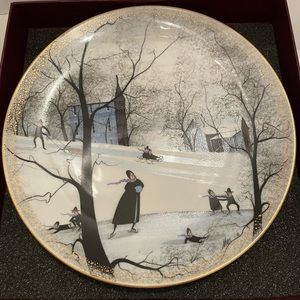 P Buckley Moss “Frosty Frolic” Collector’s Plate